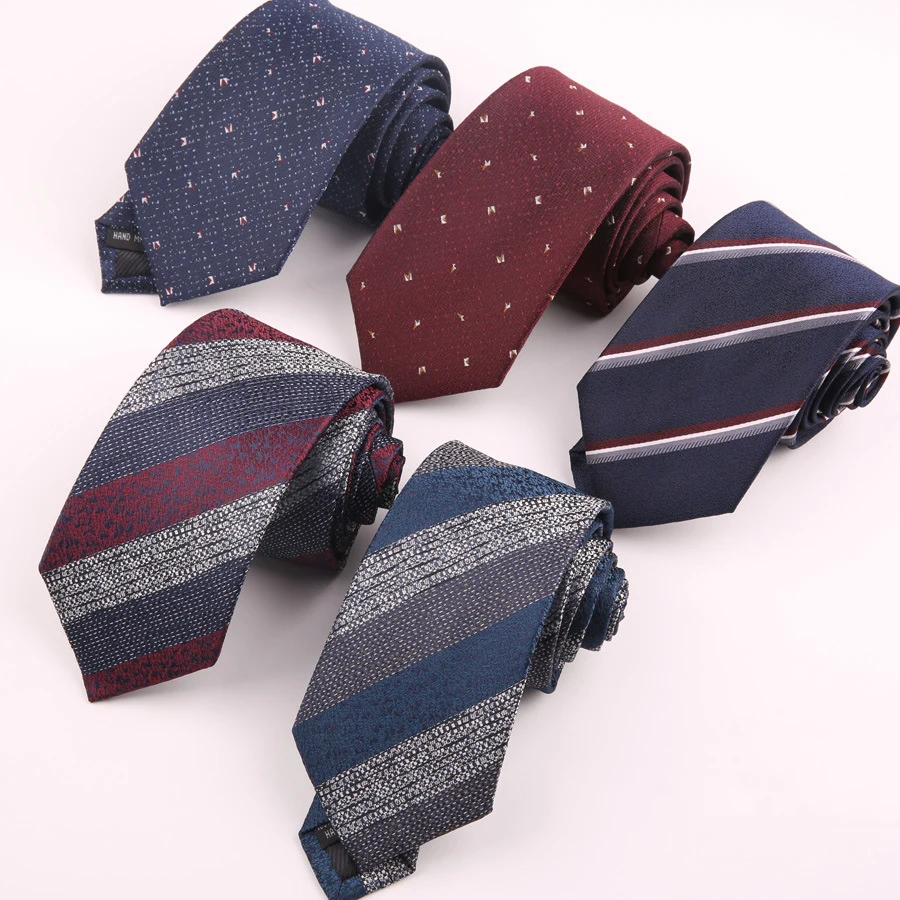 

2022 брендовые Галстуки 7 см, галстук для мужчин, полосатый галстук для женщин, джентльменов, галстук из полиэстера, галстук с индивидуальным л...