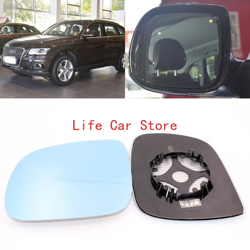 For Audi A7 large field vision blue mirror car rearview mirror heating modified wide-angle reversing lens