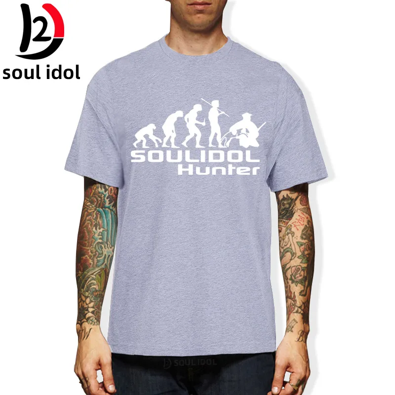 

D2 Funny Hunt Evolution T-shirt Club Hunter T shirt High Quality Pure Cotton Boutique Tshirt 16 Colors Unisex Tee soul idol