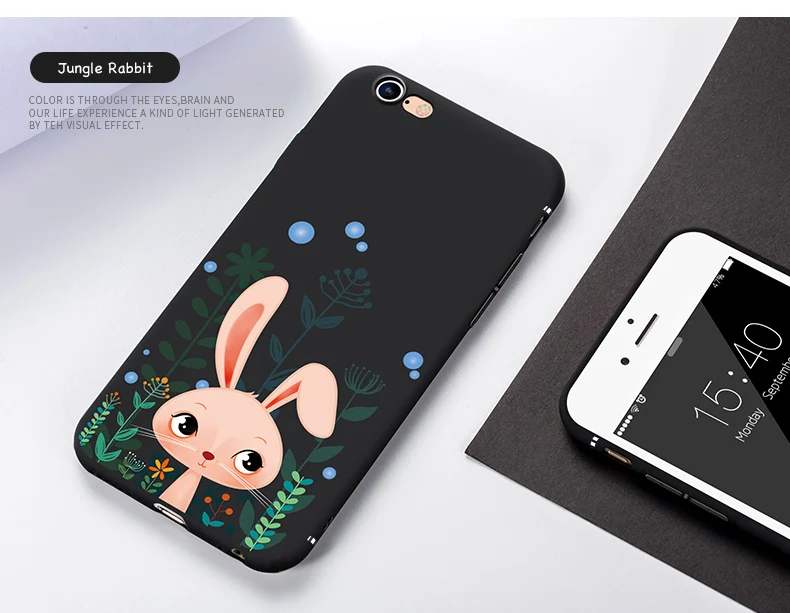 3D рельефный чехол для iPhone 7 чехол силиконовый чехол для телефона ультра тонкий бампер для iPhone 6 6s 7 8 Plus XS чехол для MAX XR милый