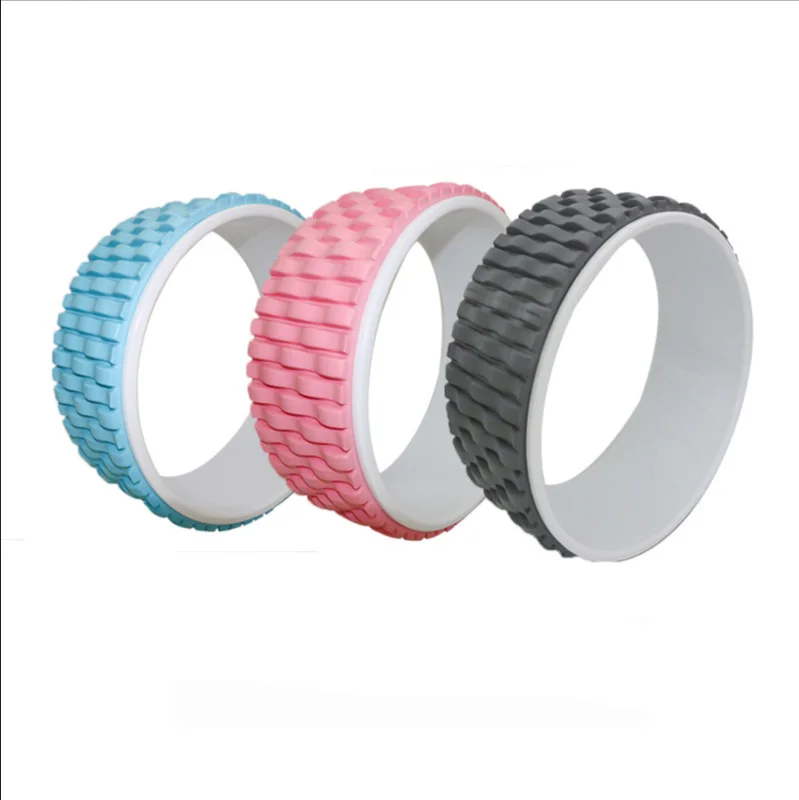 

Yoga Pilates Circle Yoga Fitness Roller Wheel Back Training Tool Slimming Magic Waist Shape Pilates Ring Roller Back Training