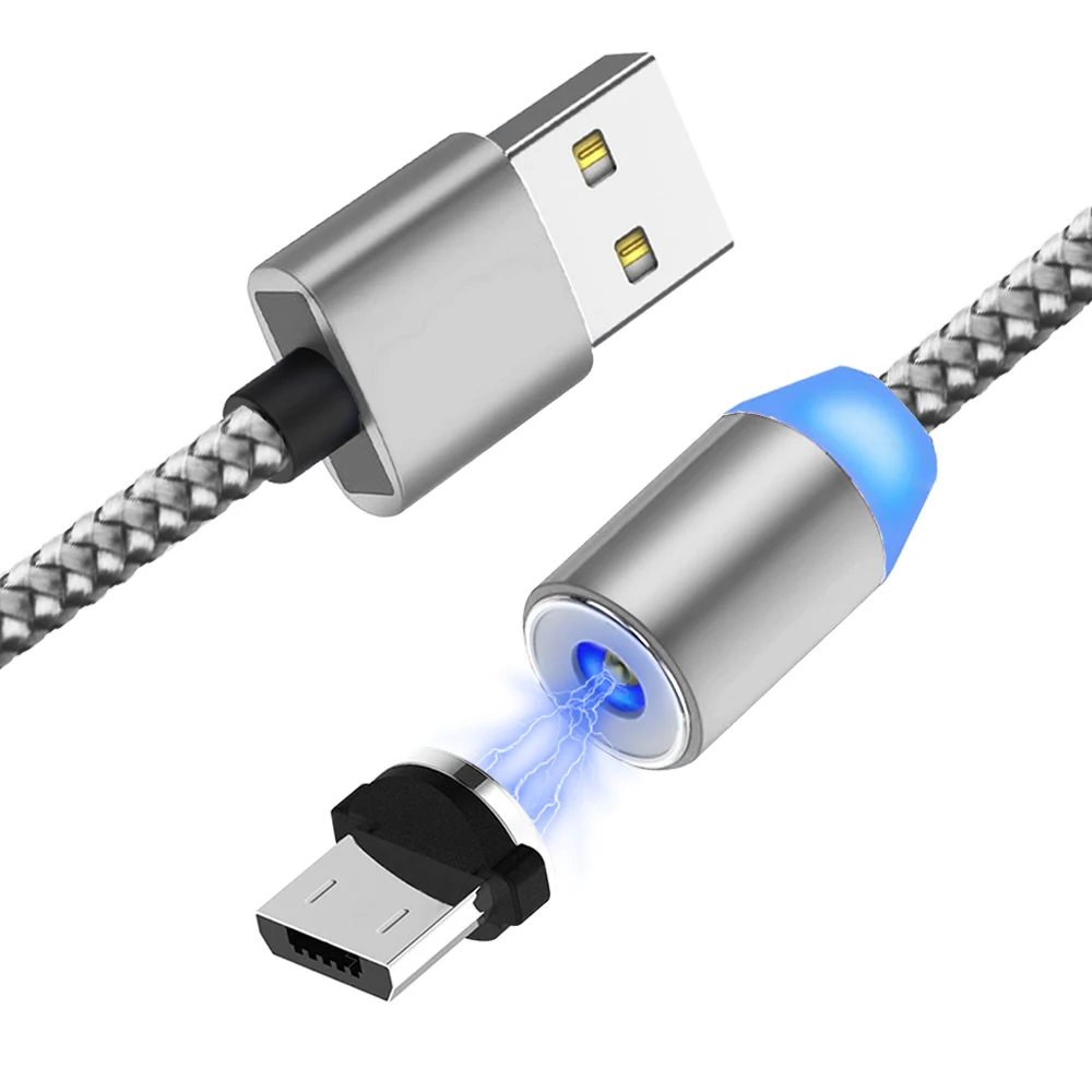 Usb-кабель для зарядки samsung galaxy A10 A50 A6 J7 J3 Honor 8X 7A Oppo A7 F7 R11 Android 360 градусов Круглый Магнитный шнур зарядного устройства
