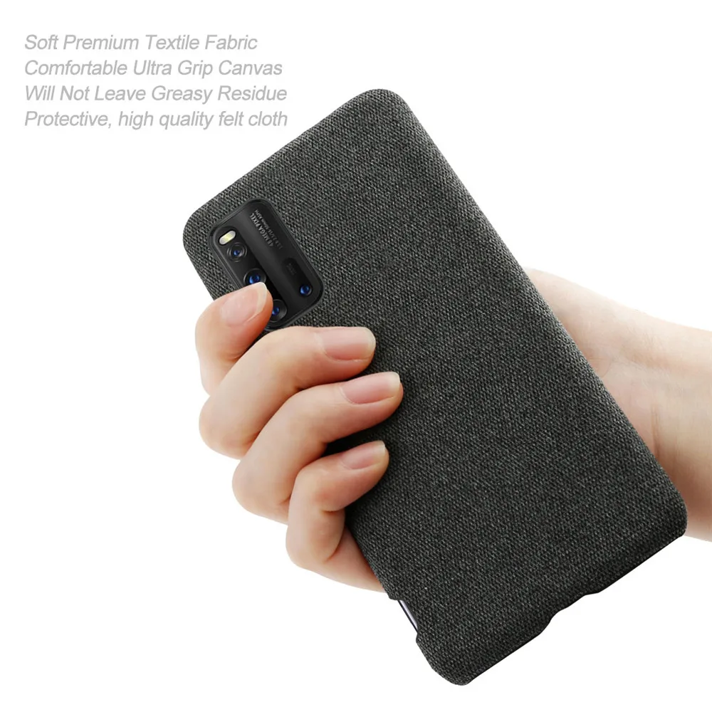 

Cloth Cases For Vivo iQOO 3 Case iQOO3 Slim Retro Cloth Hard Cover For Vivo iQOO 3 Cover For Vivo iQOO3 6.44" V1955A Coque Funda