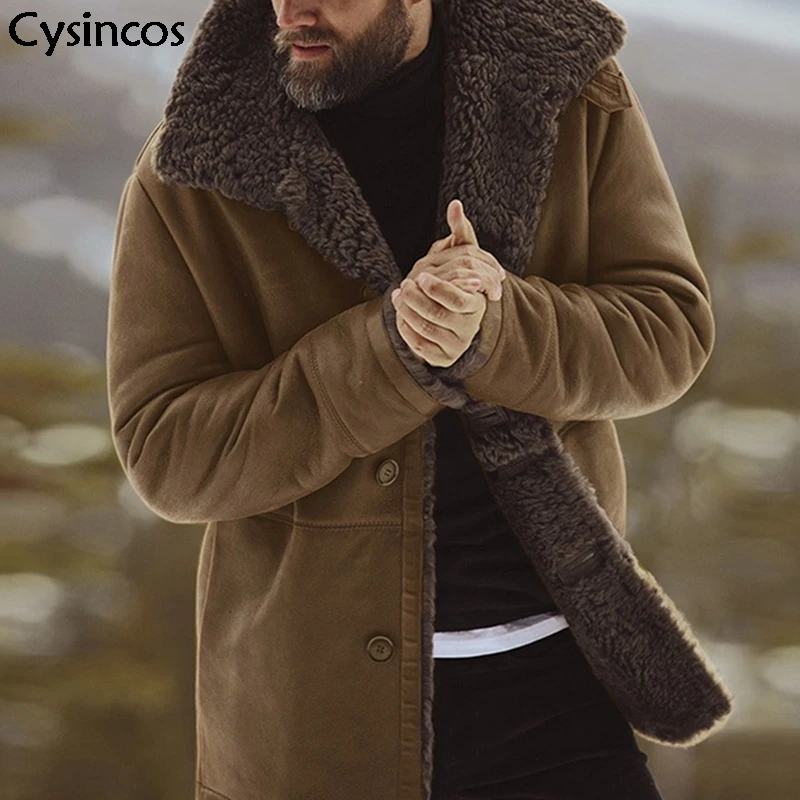 Cysincos мужские куртки зимние военные бомберы Jaqueta Masculina модные плюшевые Воротник