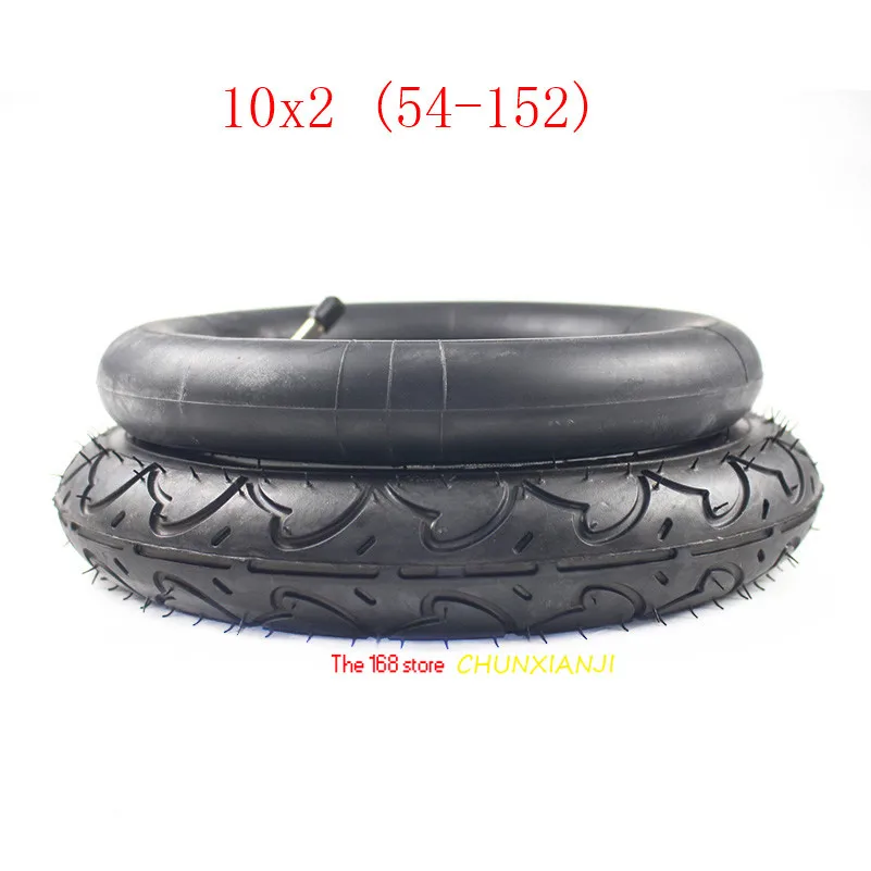 

Lightning Shipment 10x2.0(54-152) Baby Trolley Tube Tire 10*2 (54-152) Inner and Outer Tire Electric Scooter Original Tyre