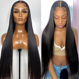 Прямой парик на сетке 5x5, парики из человеческих волос на сетке для женщин, бразильский парик из волос, предварительно выщипанные Детские волосы, парик на сетке DJSbeauty