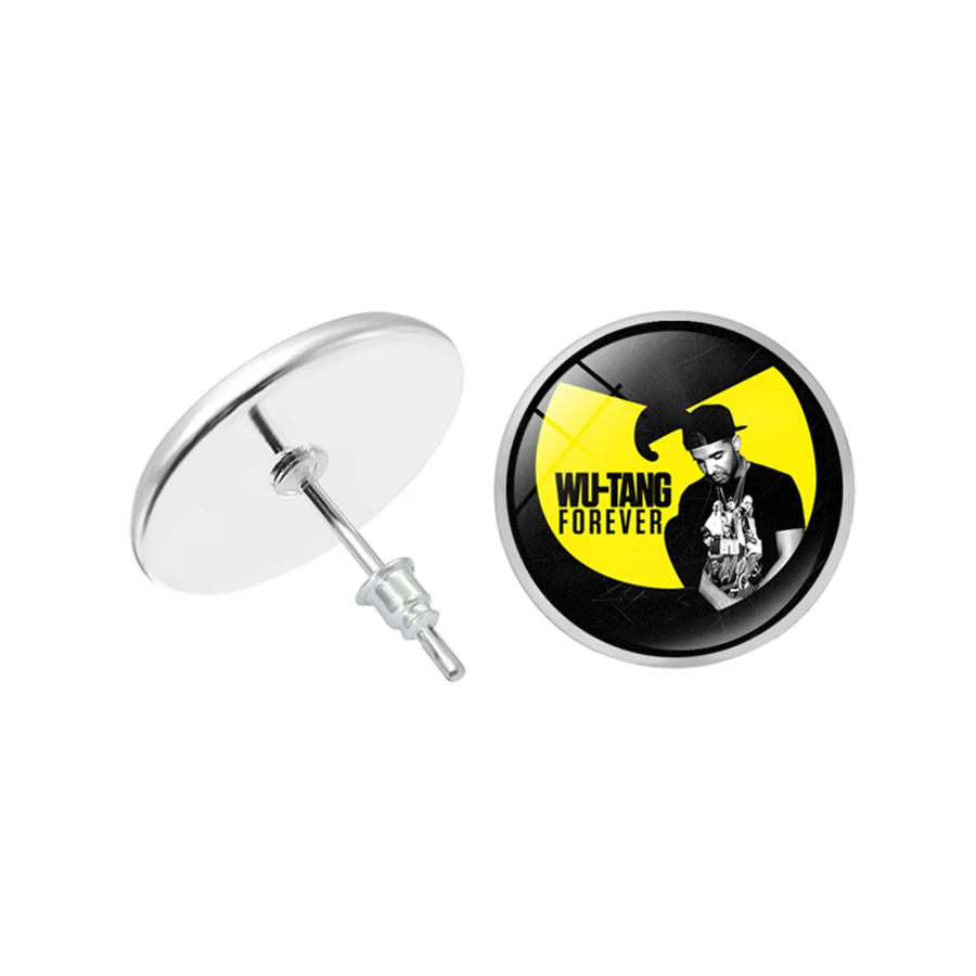 Серьги WU TANG CLAN Нью Йорк хип хоп рэп группа серьги гвоздики музыкальные фанаты рок