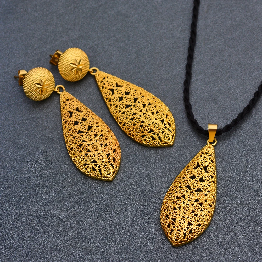 Ювелирный Комплект из колье и серёг с фианитом|pendant jewelry sets|jewelry setswomen wedding |