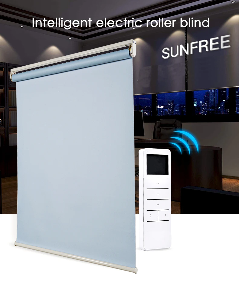 Sunfree интеллектуальные электрические рольставни DC 5 в беспроводной литиевый аккумулятор жиронепроницаемый, водонепроницаемый автоматический рольставни для офиса/дома