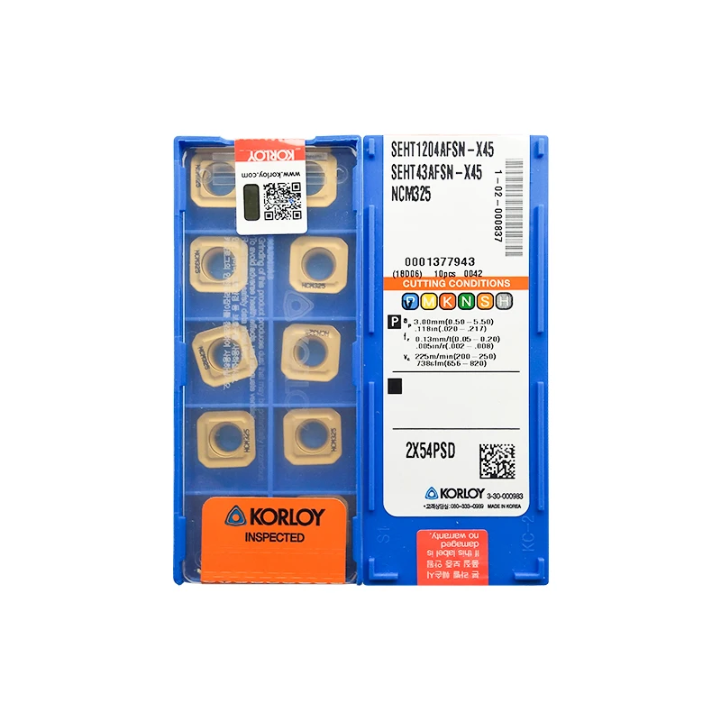 

SEHT1204AFSN-X45 NCM325 10 шт. оригинальный корейский режущий инструмент KORLOY