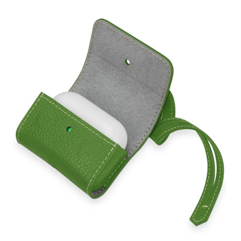 

Luxury Genuine Leather case forApple Airpods Pro 2019 New Fashion Protective Shell Bag forApple Airpods3 Airpods 3 Skin capa