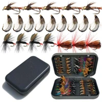 48pcsbox mixed styles fly fishing lure wetdry nymph artificial flies bait fishingtrout bass