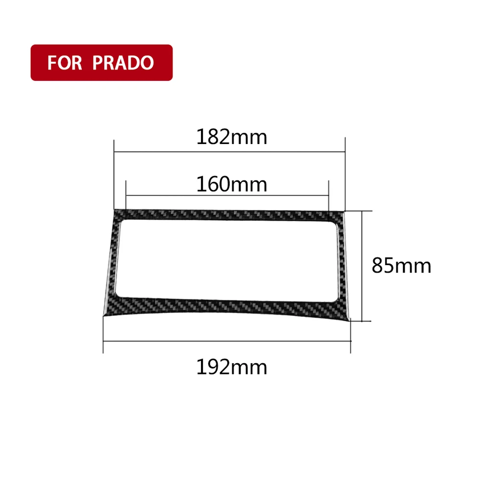 Наклейка на рамку из углеродного волокна для Toyota Land Cruiser 150 Prado LC150 FJ150 2010