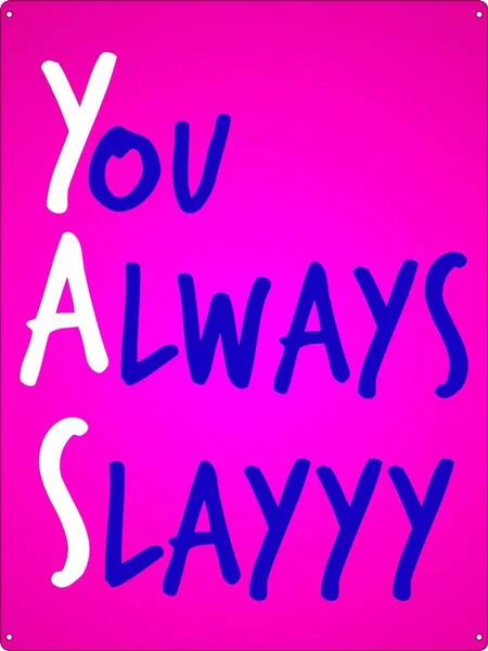

Жестяной знак Drag YAS You Always Slay Home Decor Coffee Bar Decoration