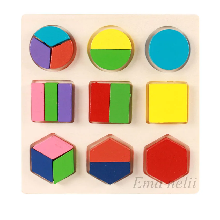 

Sale Geometric Shape and Color Matching Toys Wooden 3D Puzzles Baby Montessori Early Educational Learning Toy for Children S-L02