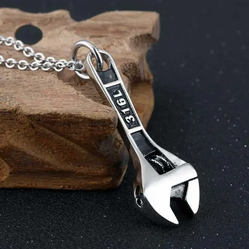 Гаечный ключ Pedant ожерелье из нержавеющей стали винтажный гаечный Повседневный