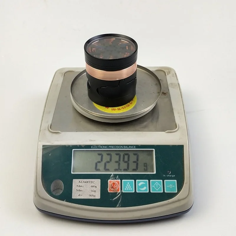 

New Style 63mm Diameter Four-layer Zinc Alloy Smoke Grinder with Drawer Transparent Metal Smoke Grinder