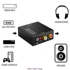 Портативный коаксиальный аудио декодер с разъемом 3,5 мм, усилитель оптоволоконного цифрового в аналоговый аудио Aux Rca LR, преобразователь Spdif Digital