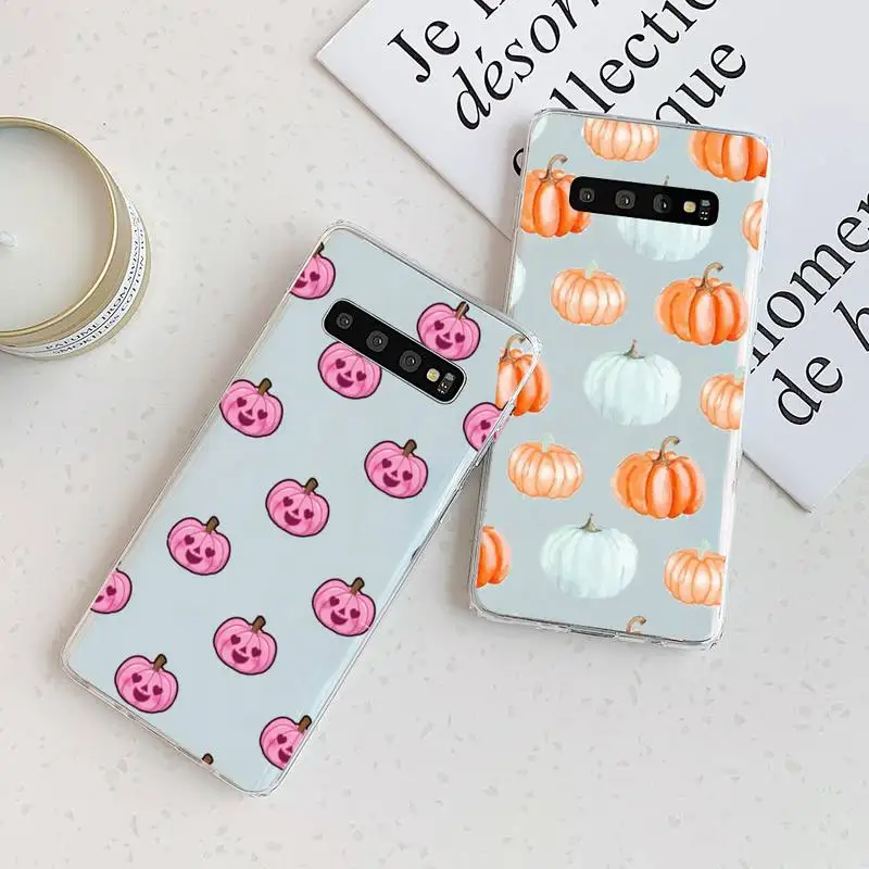 

pumpkin autumn Bumper harvest Phone Case Transparent For Samsung Galaxy A S Note 9 10 51 50 71 70 80 20 21 30s ultra plus