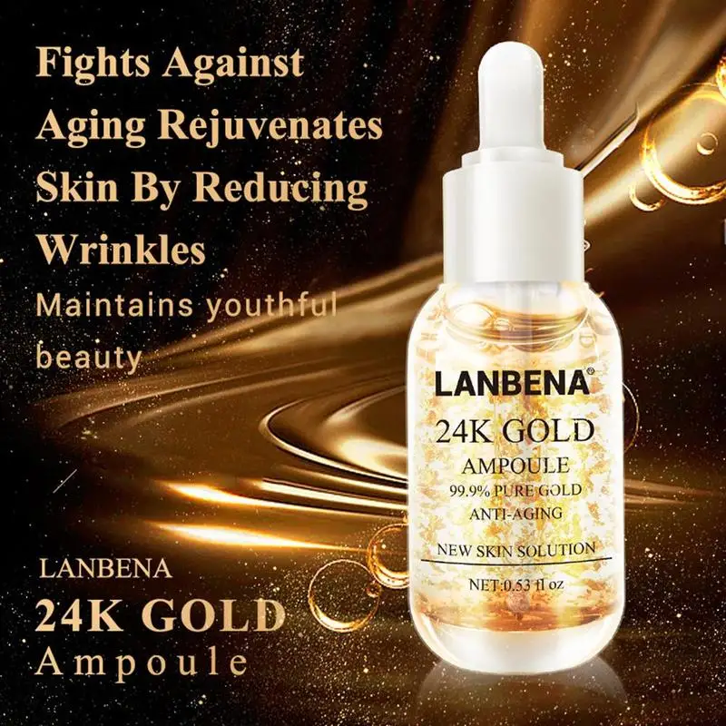 24 каратный Золотой праймер для макияжа увлажняющий Сужающий поры лица из фольги