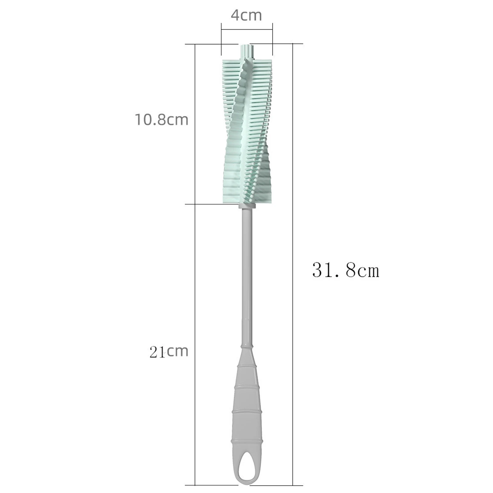 

Household Long Handle Silicone Milk Bottle Cup Glass Cleaner Cleaning Brush