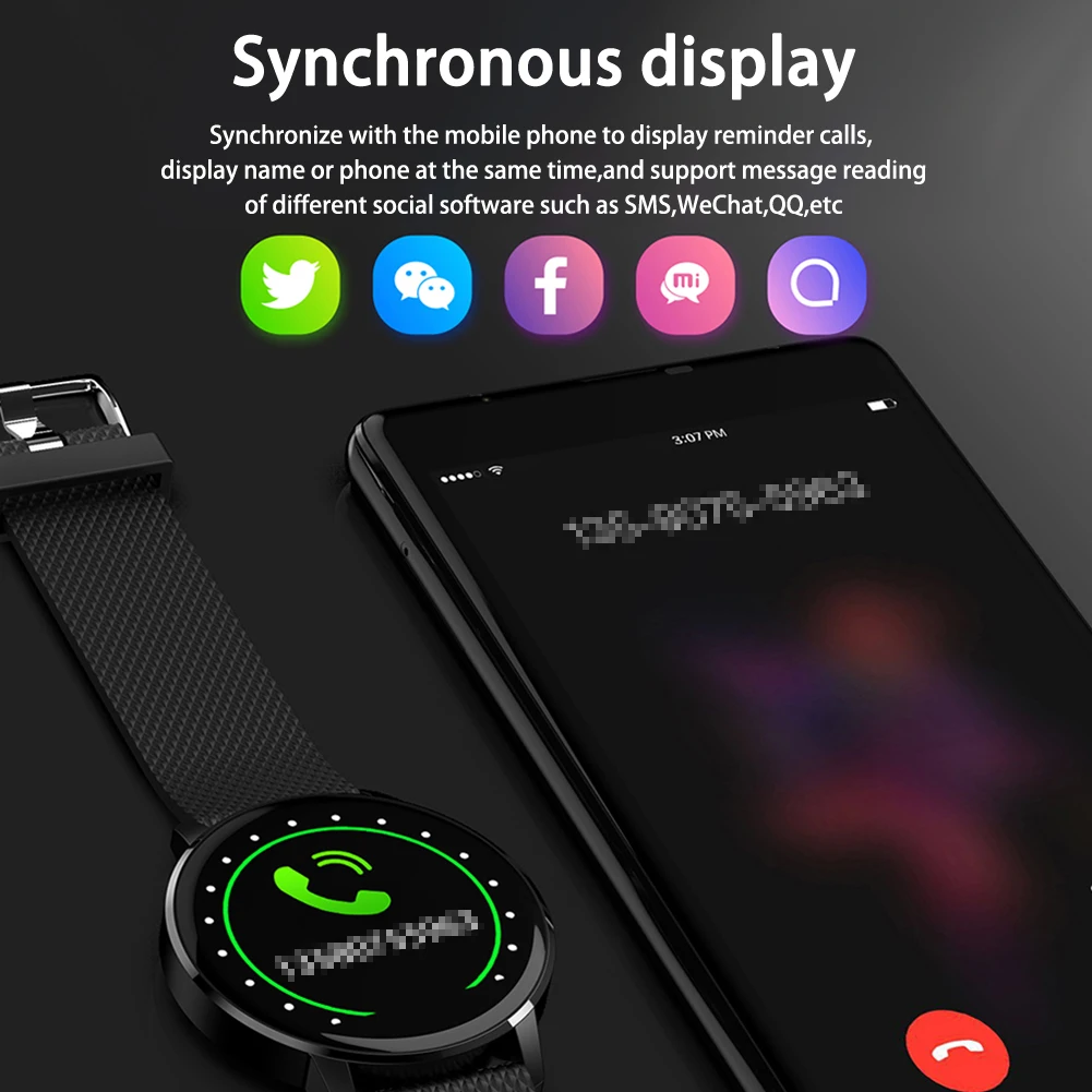 2020 new smart watch For Android Ios step heart rate Smartwatch Girl And Men Watch waterproof sports bracelet Tracker | Электроника