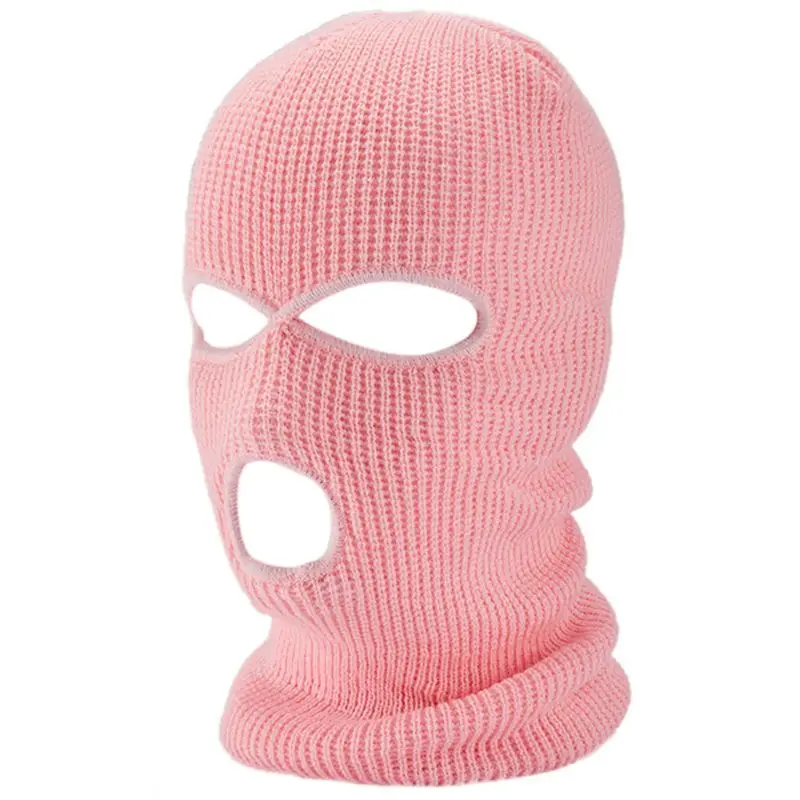 

Halloween 3-Hole Knitted Full Face Cover Winter Warm Neon Balaclava Mask Hat F3MF