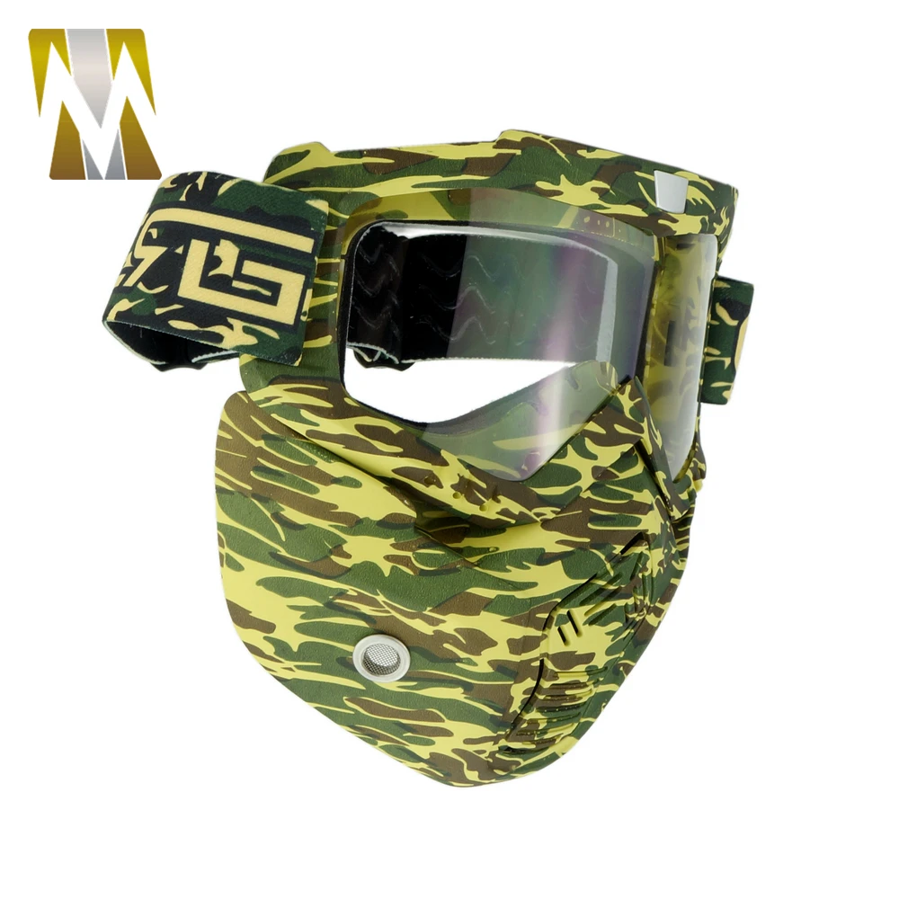 

Motorcycle Face Mask Goggles Motocross Motorbike Motor Open Face Detachable Goggle Helmets Vintage Ski Bike Glasses