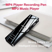 2021 professional voice recorder digital audio mini dictaphone with screen insert memory card mp3 mp4 player recording pen