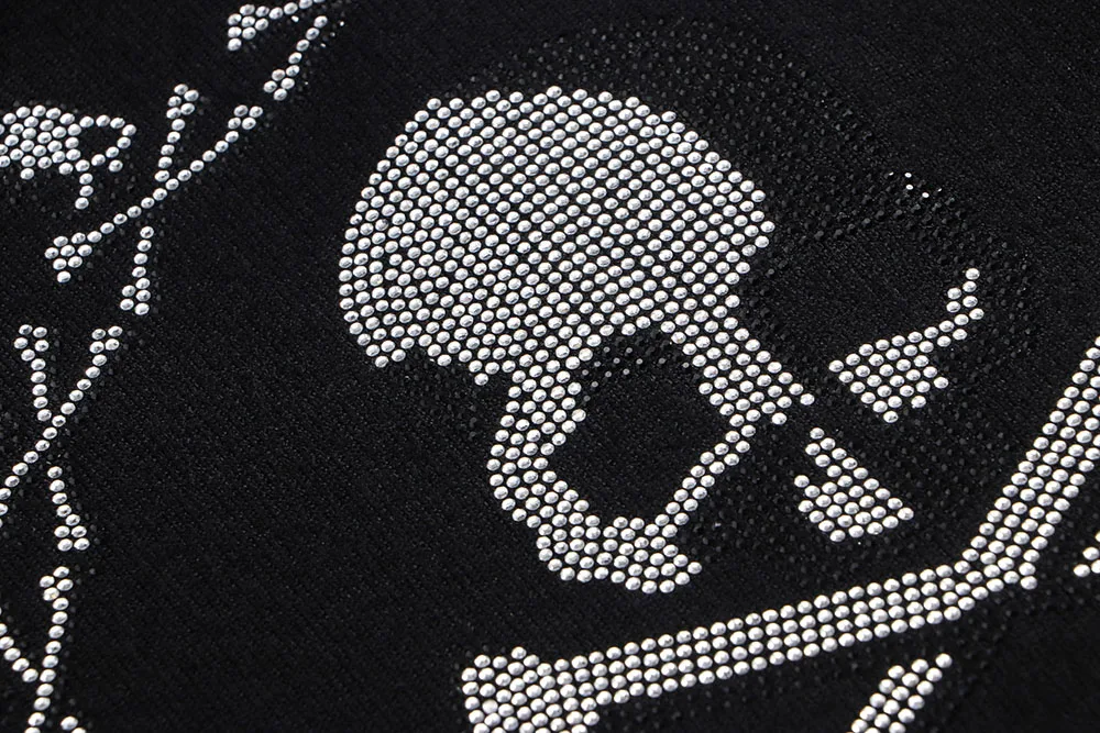 Осенний мужской модный тренд DUYOU удобный хлопковый Повседневный свитер Стразы с