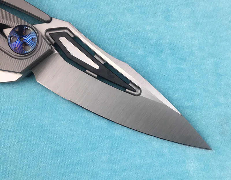 LEMIFSHE ZT0999 Флиппер складной нож M390 лезвие титановый сплав+ рычаг CF открытый кемпинг кухонный Фруктовый Нож EDC инструмент