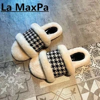 2021 slippers women luxury fashion autumn and winter warmth fluffy shoes leisure slide womens indoor slipper zapatillas mujer
