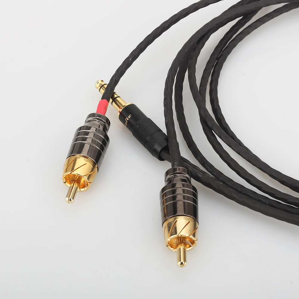 Audiocrast 4 мм сбалансированный штекер на 2 RCA Штекерный кабель для цифрового
