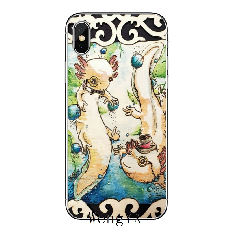 Милые очаровательные Axolotls для Samsung Galaxy A10 A30 A40 A50 A60 A70 A6s A8 A9s J4 J6 Prime Plus 2018 чехол |
