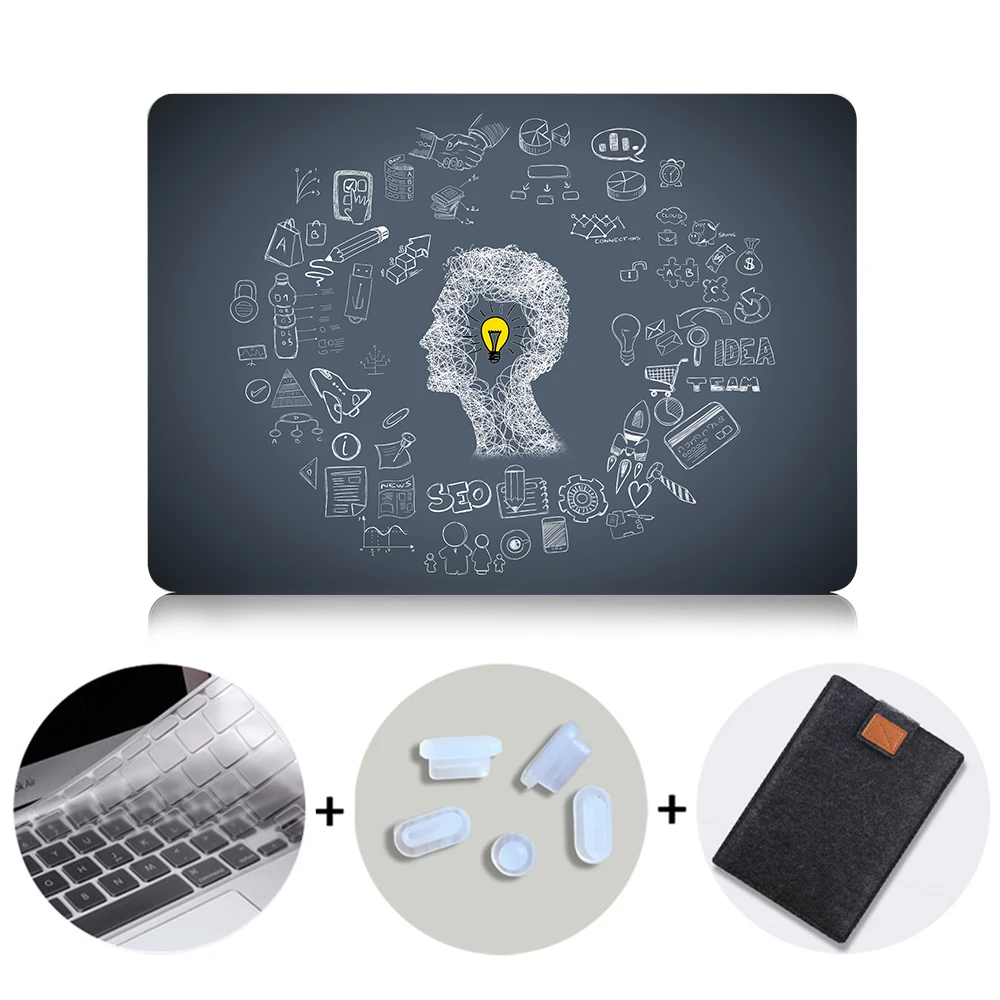 MB02 МТТ чехол для ноутбука Apple MacBook Air Pro Retina 11 12 13 15 Touch bar лампочка печатных mac book 12 дюймов жесткий - Цвет: MB02