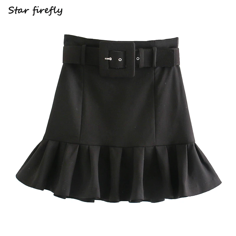 Модная женская мини юбка звёзд Светлячок Za весна осень 2019 элегантная облегающая