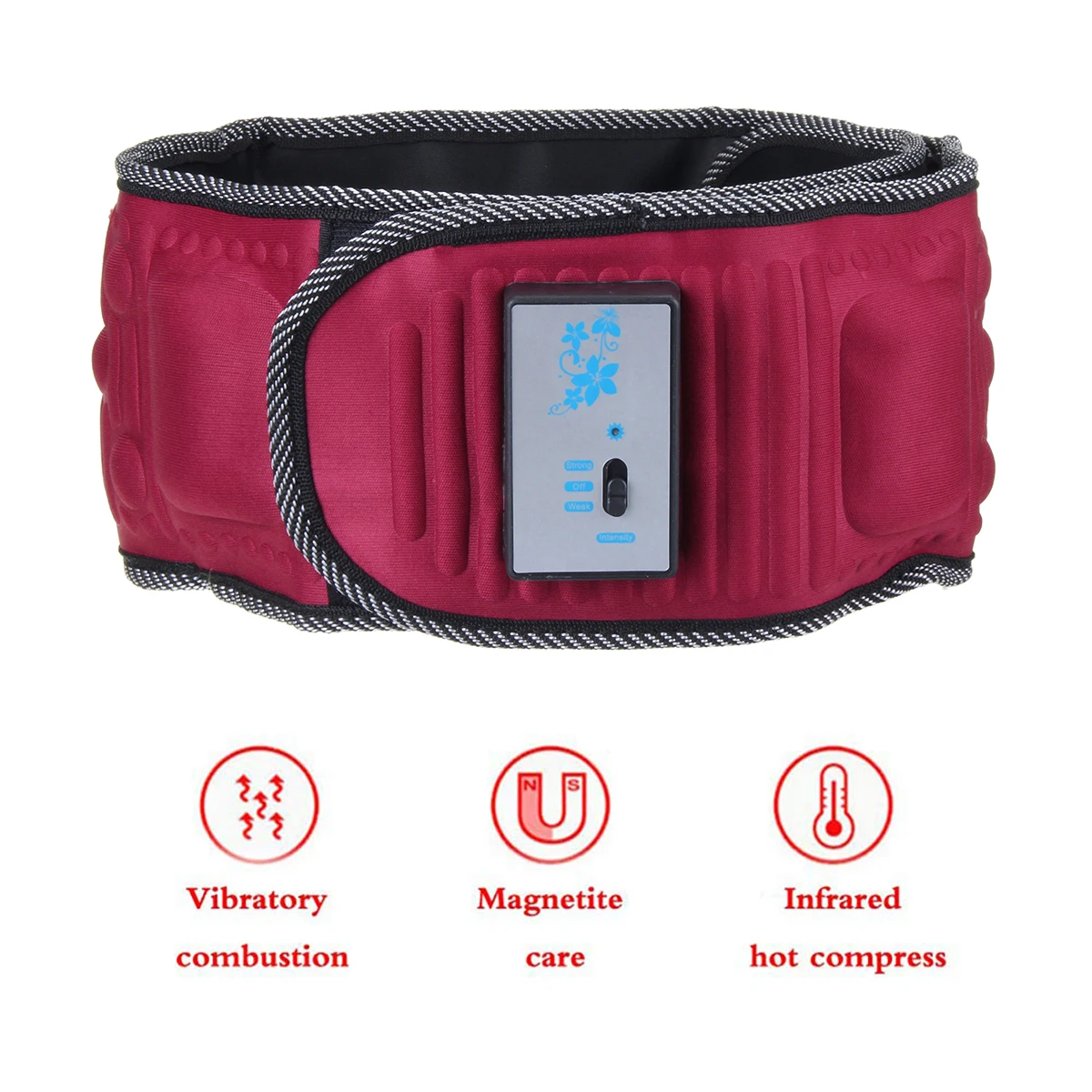 

Electric Body Vibrating Slimming Belt Heat Function Massage Full Body Massager Weight Loss Rejection Fat Burning Machine