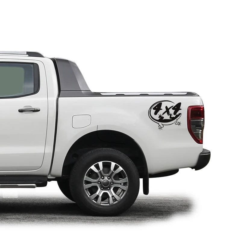 Бесплатная доставка 1 шт. автомобильная наклейка в виде ящерицы 4x4 на заднюю дверь