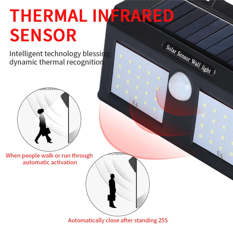 Светодиодная настенная лампа с пассивным ИК датчиком движения уличный прожектор