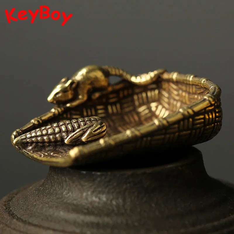 Винтажные медные забавные Подвески в виде пылесборника мыши кукурузы богатства