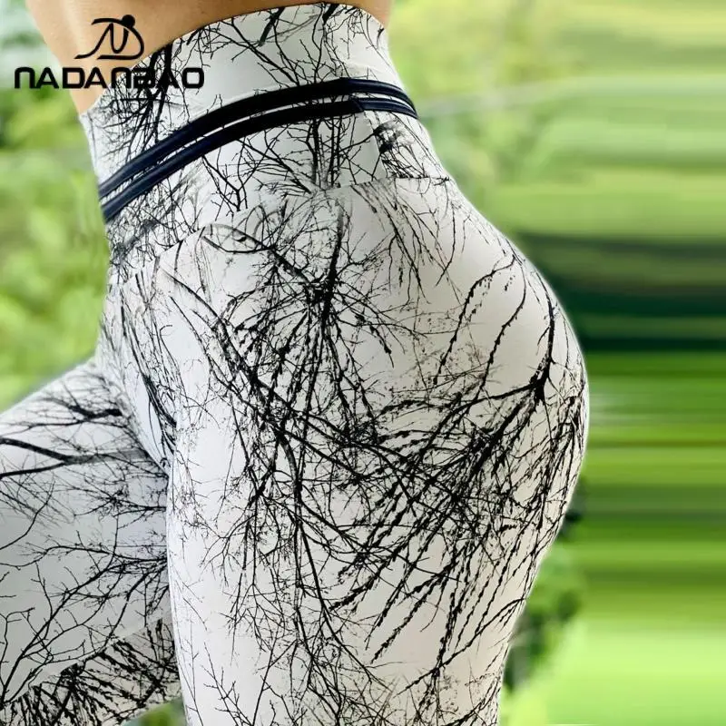 NADANBAO пикантные завышенной талией и лифом с эффектом пуш ап. женские леггинсы