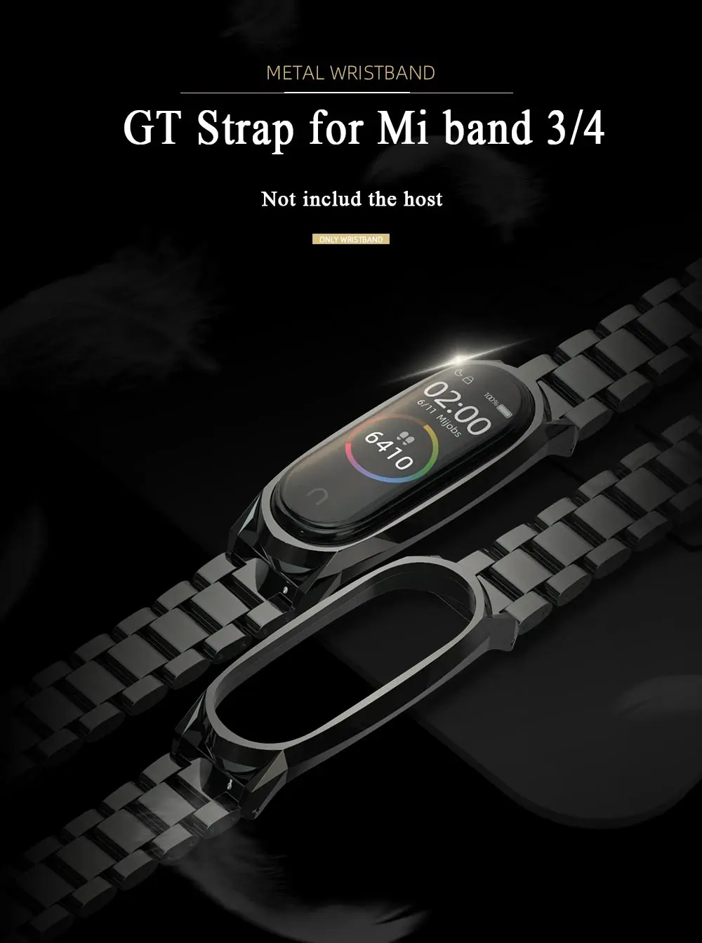 Ремешок mi jobs mi Band 3 4 для Xiaomi mi Band 3, браслет, умные часы mi band 4, браслет на запястье mi band 4, ремешок на запястье из нержавеющей стали