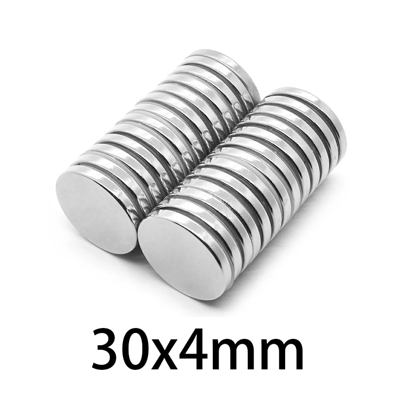 

1-20pcs 30x4mm Powerful Strong Magnetic Magnets 30mmx4mm Permanent Neodymium Magnets Round Magnet 30*4mm