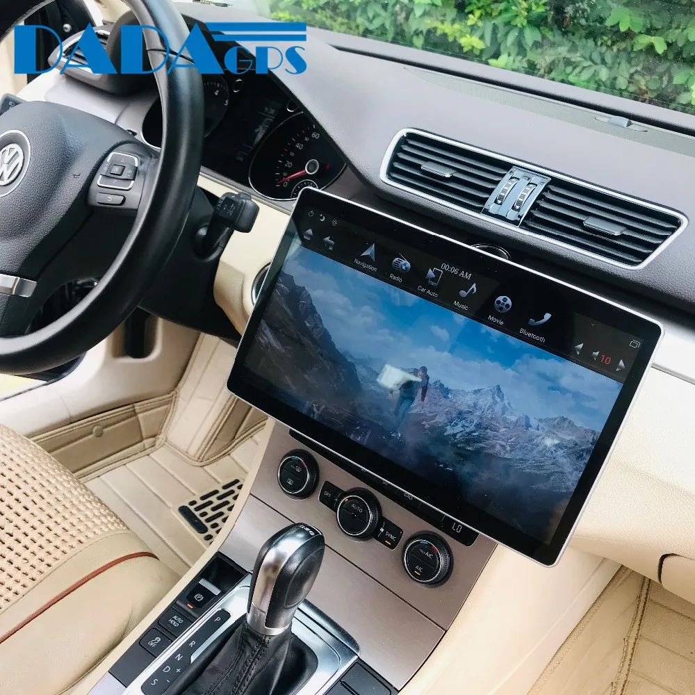Универсальный Автомобильный мультимедийный радио Tesla стиль Android 8,1 4+ 32 ГБ для Toyota/Nissan/hyundai gps навигация головное устройство