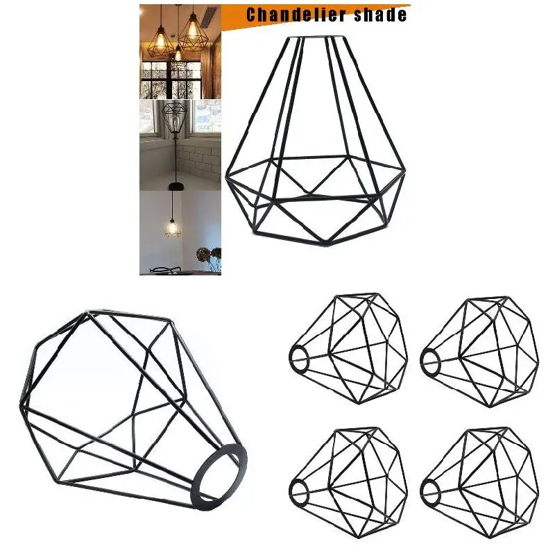Geometric Pendant Metal Lamp Guard Retro Vintage Ceiling Light Shade Iron Cage GQ | Лампы и освещение