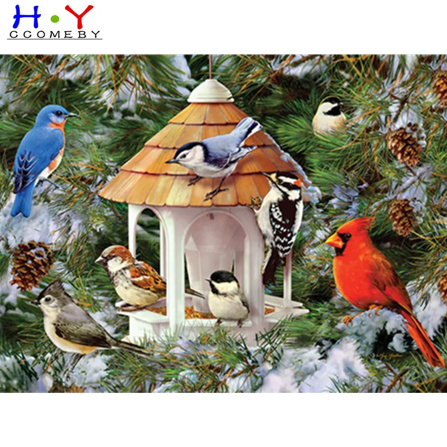 

Bird Diamond Painting 5D Animal Diamond Art Embroidery Full Diamond Square Cross Stitch Home Decoration Wedding Gift