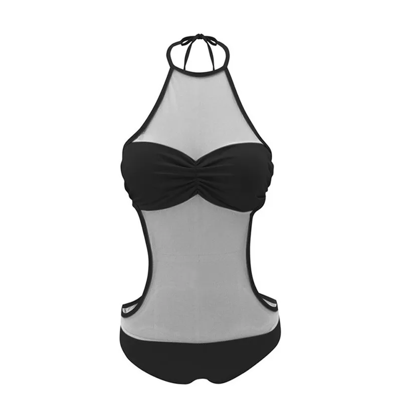 Новинка 2020 сексуальный сетчатый прозрачный Цельный купальник женский пуш-ап