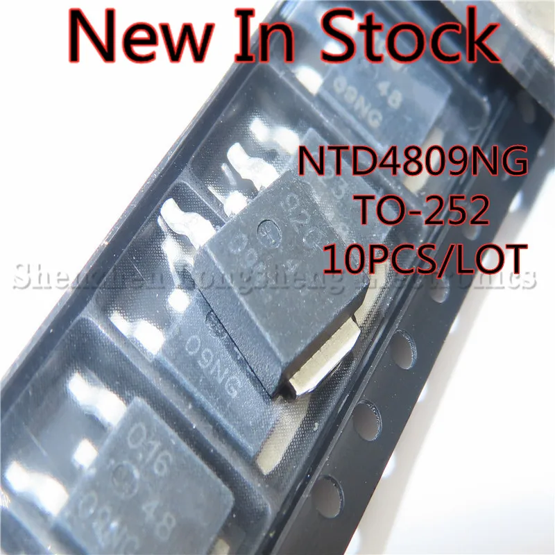 

10PCS/LOT 4809NG NTD4809NG TO-252 MOS FET New In Stock