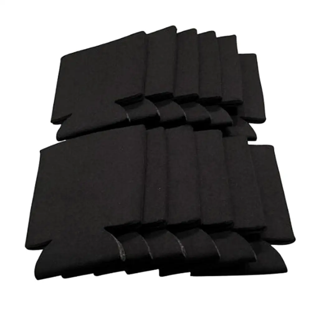

10pcs Foldable Beer Can Coolers Sleeves Neoprene Drink Caddies Sleeves for Party