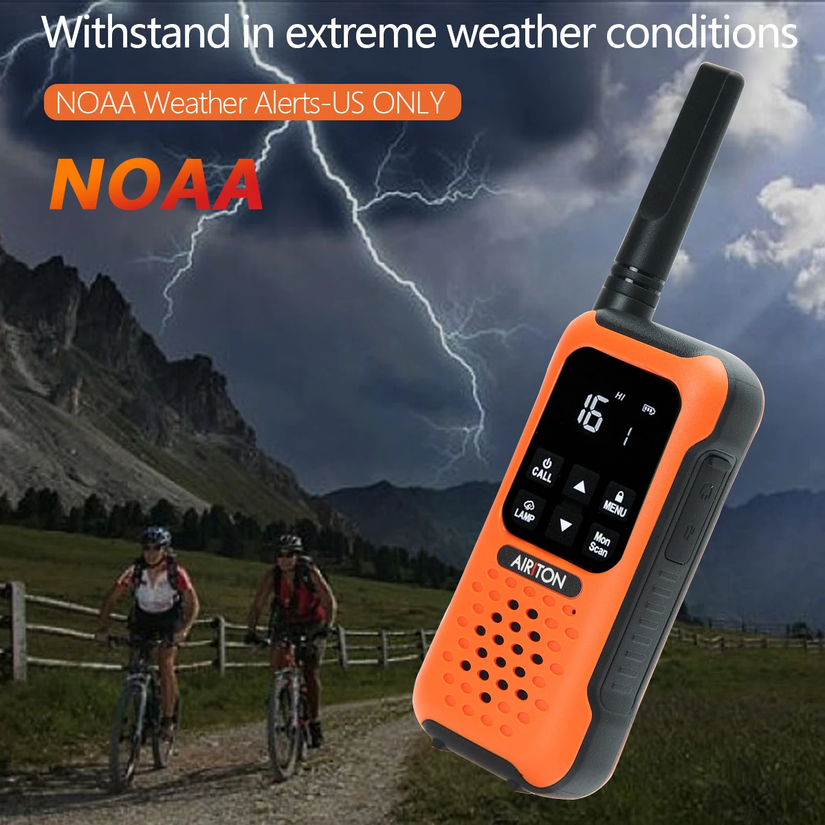 

Airiton AI-9R Floating Walkie Talkie IP67 Waterproof Walkie-talkies PMR Portable Two-way Radio for Fishing Kayak Hiking